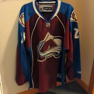Vintage NHL hockey Avs jersey Stastny